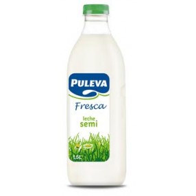 PULEVA leche fresca semidesnatada 1 l